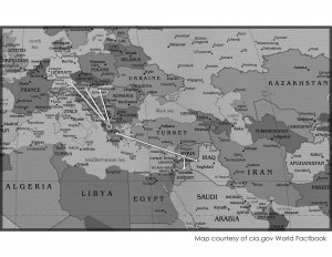 Map provided by cia.gov |Graphic made by Ann Morton